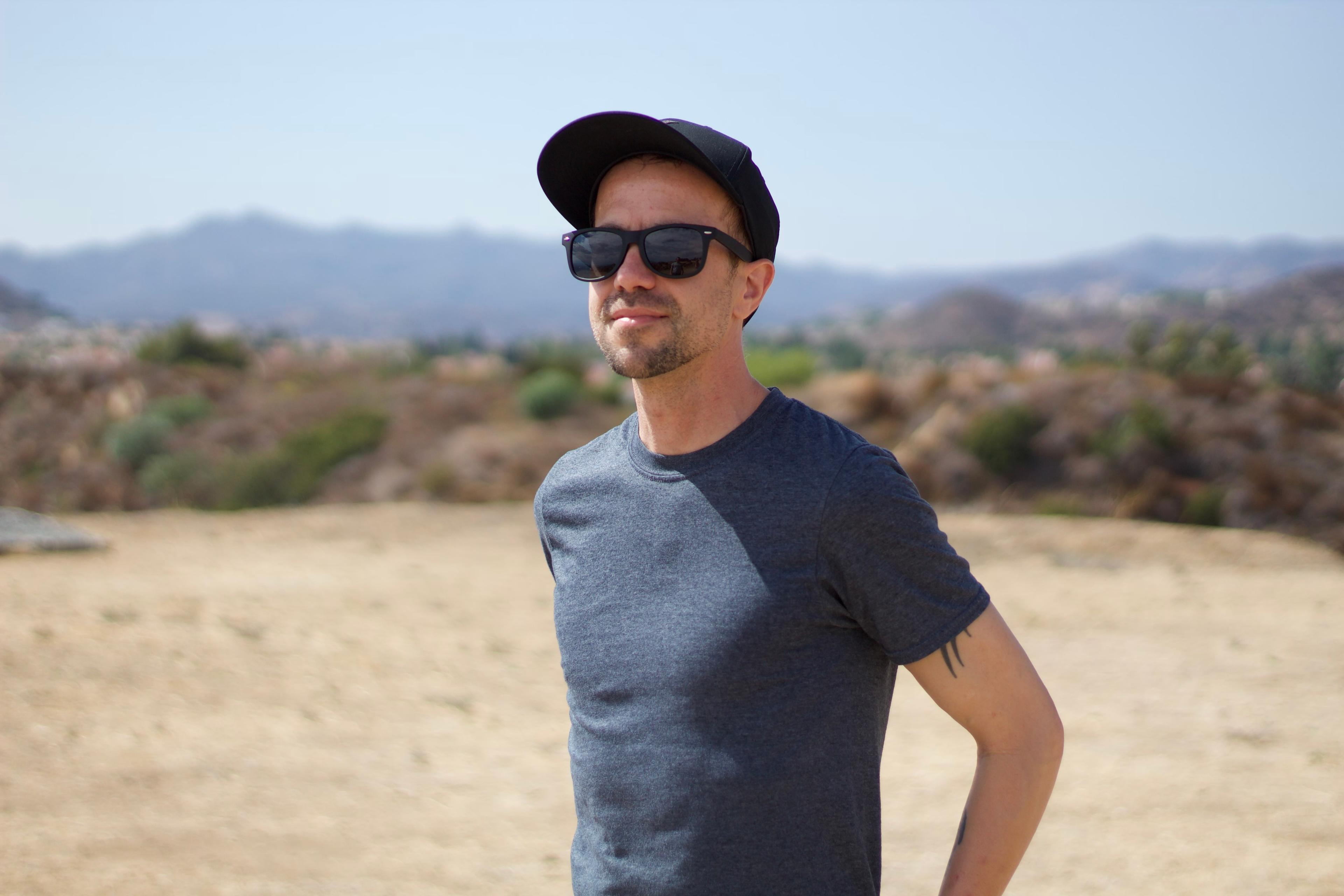 Daniel Boggs outdoors in the desert